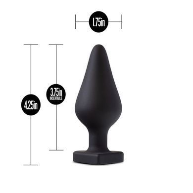 Анальна пробка Temptasia Blush - Fuck Me Anal Plug - Black