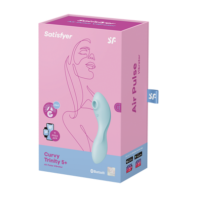 Satisfyer - стимулятор Curvy Trinity 5+ blue