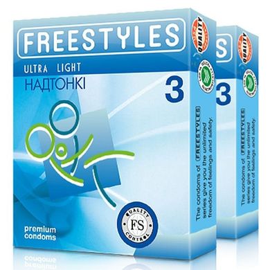 Презервативи FREESTYLES ULTRA LIGHT 3 шт