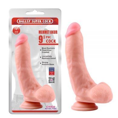Фаллоимитатор&nbsp;с&nbsp;яичками&nbsp;на&nbsp;присоске&nbsp;Ballsy&nbsp;super&nbsp;cock&nbsp;9&nbsp;Chisa