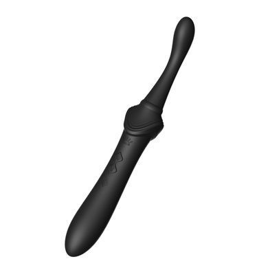 Мультифункциональный вибратор Zalo &mdash; Bess 2 Obsidian Black, 4 насадки, подогрев.