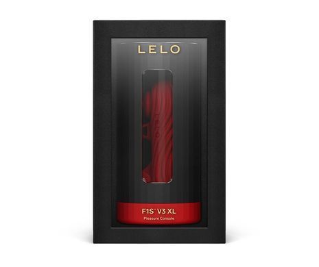 Смарт-мастурбатор LELO F1S V3 XL Red, збільшений, 2 мотори, 8 режимів, стимуляція звуковими хвилями