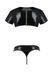 Комплект мужского белья под латекс Passion Set Peter L/XL, черный, кроп-топ, стринги