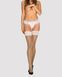 Сексуальные чулки Obsessive Lilyanne stockings white S/M