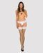Сексуальные чулки Obsessive Lilyanne stockings white S/M