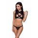 Комплект белья DEBRA SET black XXL/XXXL - Passion Exclusive: стрэпы: топ с декольте, трусики
