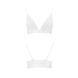 Еластичний топ з мереживом Passion PS001 TOP white, size XL