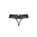 Кружевные стринги с доступом Senia Thong black L/XL - Passion, Черный