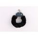 Наручники&nbsp;метал&nbsp;с&nbsp;мехом&nbsp;черные&nbsp;Fur-lined&nbsp;Handcuffs&nbsp;Hi-Basic&nbsp;Chisa