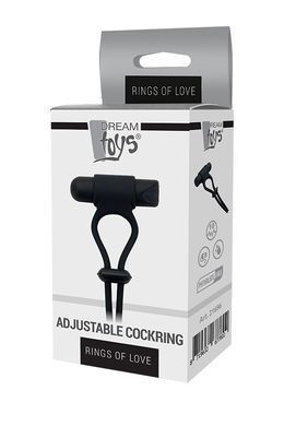 Эрекционное виброкольцо Dream Toys RINGS OF LOVE ADJUSTABLE COCKRING
