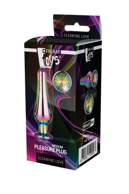 DT21821 Анальная пробка конической формы Dream Toys GLEAMING LOVE COLOURED PLEASURE PLUG M