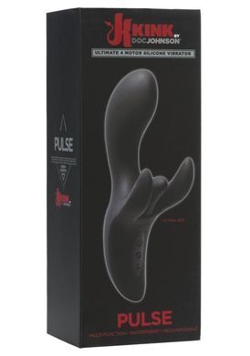 Вібратор-кролик Doc Johnson Kink - Pulse - Ultimate 4 Motor Silicone Vibrator