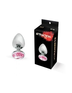 Анальная пробка с кристаллом MAI Attraction Toys №74, длина 10см, диаметр 4см