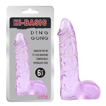 Фалоимитатор&nbsp;Chisa&nbsp;-&nbsp;Hi&nbsp;Basic&nbsp;Ding&nbsp;Dong&nbsp;6"-Purple