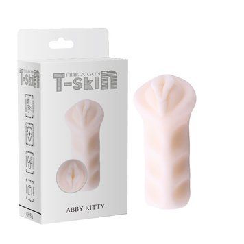 CH92579 Мастурбатор&nbsp;вагина&nbsp;T-skin&nbsp;Abby&nbsp;Kitty&nbsp;White Chisa