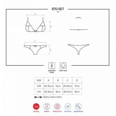 Комплект Obsessive 870-SET-3 2 pcs set S / M