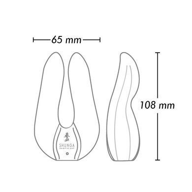 Вібромасажер Shunga - Aiko Intimate Massager Black, Черный