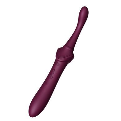 Мультифункциональный вибратор Zalo &mdash; Bess 2 Velvet Purple, 4 насадки, подогрев