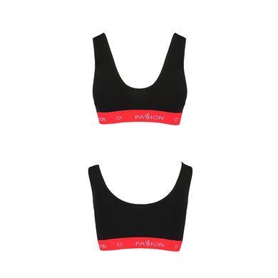 Спортивный топ на широких бретелях Passion PS003 TOP black, size L