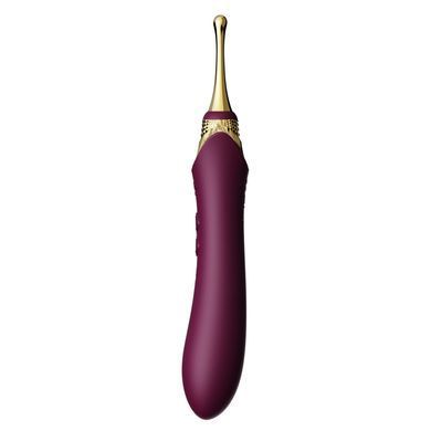 Мультифункциональный вибратор Zalo &mdash; Bess 2 Velvet Purple, 4 насадки, подогрев