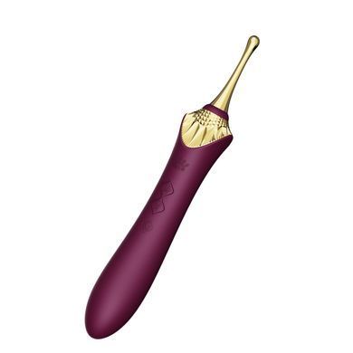 Мультифункциональный вибратор Zalo &mdash; Bess 2 Velvet Purple, 4 насадки, подогрев