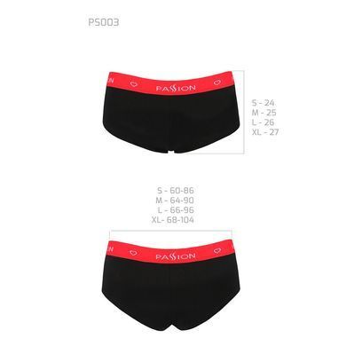 Трусики-шортики Passion PS003 PANTIES black, size L