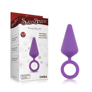 CH86489 Анальная&nbsp;пробка&nbsp;Candy&nbsp;Plug&nbsp;M-Purple