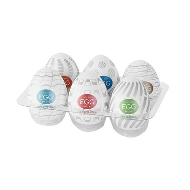 Набор мастурбаторов-яиц Tenga Egg New Standard Pack (6 яиц)