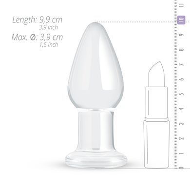 Скляна анальна пробка Gildo Glass Buttplug No. 24