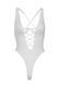 Leg Avenue Floral lace thong teddy OS White