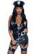 Leg Avenue Vinyl Naughty Cop Black M