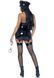 Leg Avenue Vinyl Naughty Cop Black M