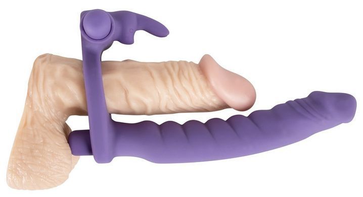 Насадка з вібрацією для подвійного проникнення You2Toys Los Analos, фіолетова
