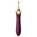 Мультифункциональный вибратор Zalo &mdash; Bess 2 Velvet Purple, 4 насадки, подогрев