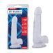 Фалоімітатор Chisa Hi-Rubber 7.7 Clear