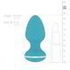 Анальная вибропробка Cala Azul - Blanca Vibrating anal plug