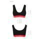 Спортивный топ на широких бретелях Passion PS003 TOP black, size L