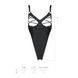 Боди из экокожи Celine Body black L/XL &mdash; Passion: с доступом, открытый