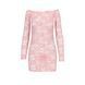 Прозрачная сорочка с длинным рукавом YOLANDA CHEMISE pink L/XL - Passion, трусики, Розовый