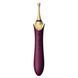 Мультифункциональный вибратор Zalo &mdash; Bess 2 Velvet Purple, 4 насадки, подогрев
