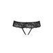 Мереживні стрінги з доступом Senia Thong black S/M - Passion, Черный