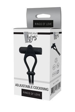 Эрекционное виброкольцо Dream Toys RINGS OF LOVE ADJUSTABLE COCKRING