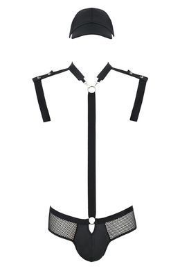 Комплект эротического мужского белья Passion Set John L/XL, боди, кепка