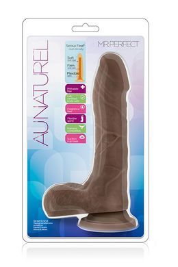 Фалоімітатор з подвійною щільністю au NATUREL 8.5 Mister PERFECT CHOCOLATE