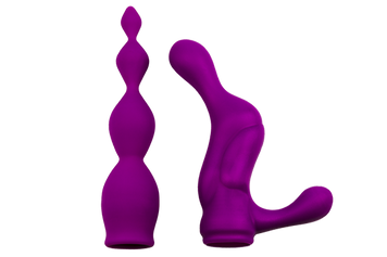 Насадки для двустороннего вибратора Adrien Lastic AD-2X - Anal set, Фиолетовый