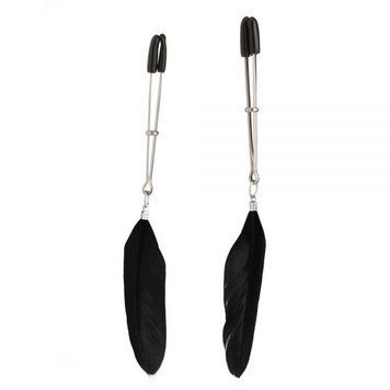 Зажимы на соски Перышки Lucky Bay Nipple Play, Black