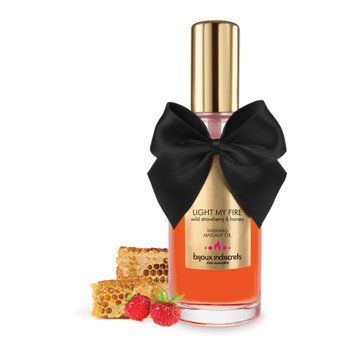 Разогревающее масло Bijoux Indiscrets Light my Fire &ndash; Wild Strawberry&Honey