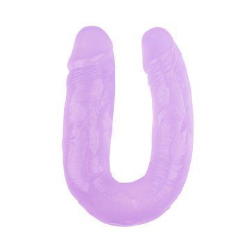 Фаллоимитатор&nbsp;двойной Chisa Hi-Rubber&nbsp;14&nbsp;Purple