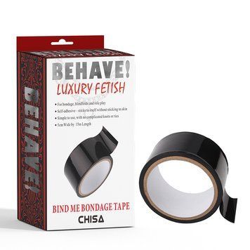 Бондажна стрічка Chisa Bind Me Bondage Tape чорна, Черный