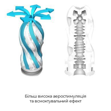 Мастурбатор Tenga Air-Tech VC Regular, более высокая аэростимуляция и всасывающий эффект, Белый